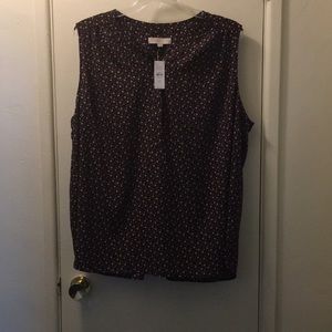 Loft Sleeveless Blouse Plus Size 24